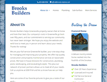 Tablet Screenshot of brooksbuilders.net